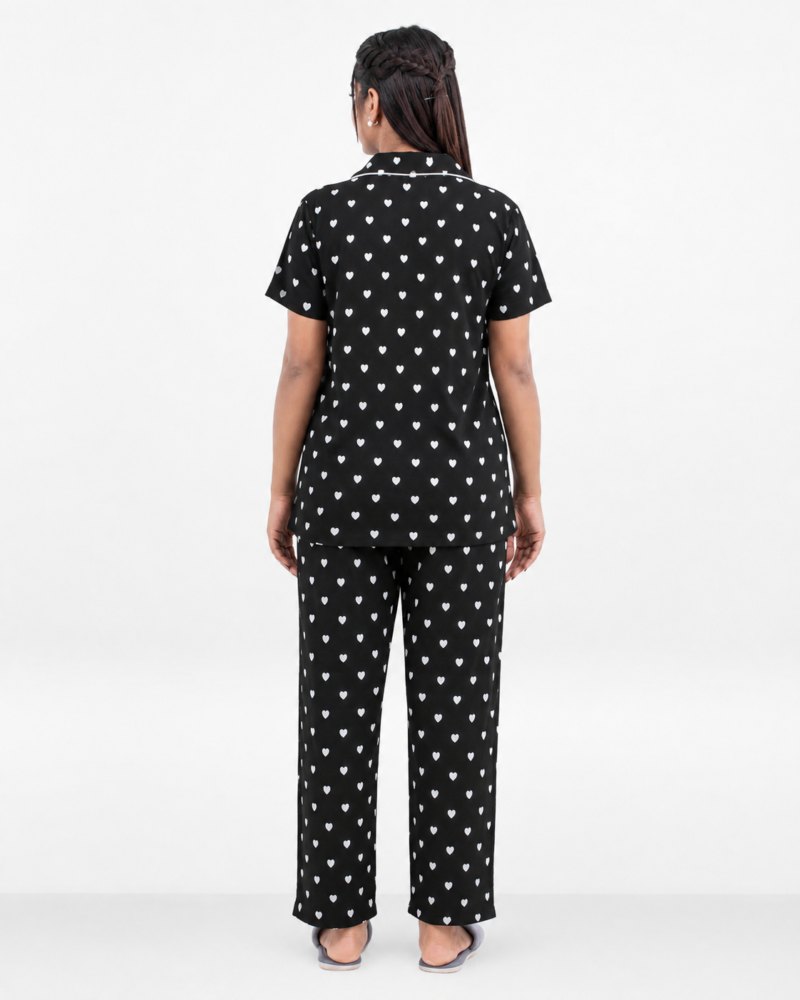 Elora’s Premium PJ Set Black Heart - Image 2