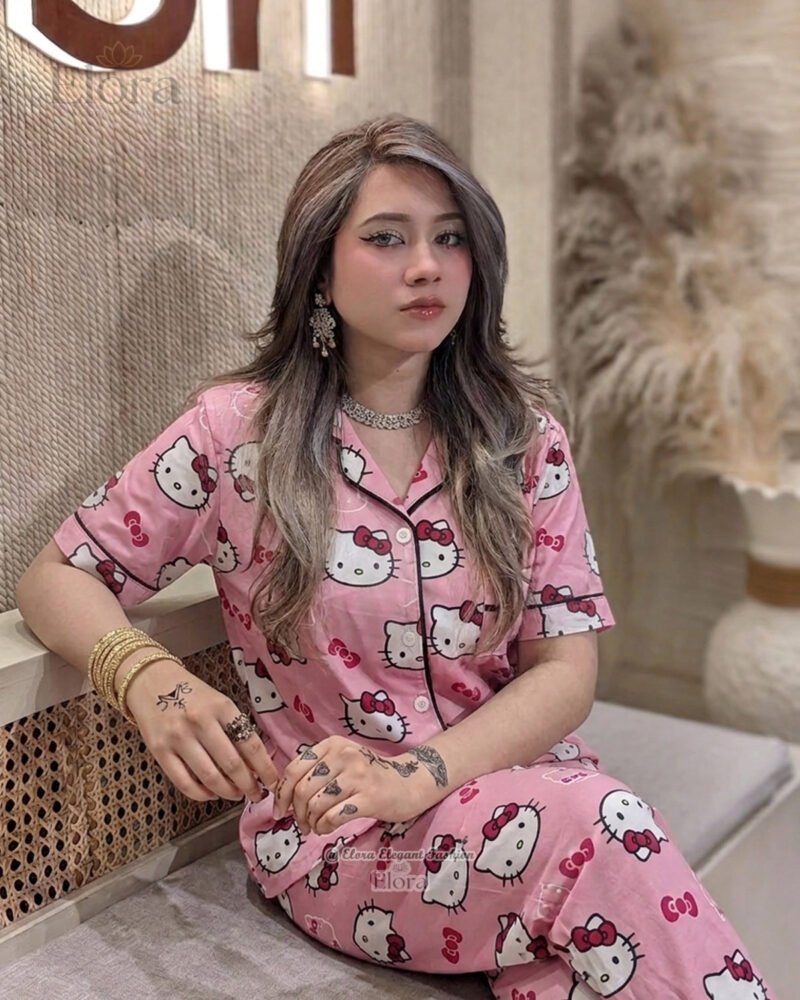 Premium Pink Hello Kitty PJ Set