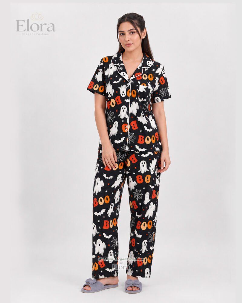 Elora Luxe Spooky Boo & Ghost PJ Set - Image 2
