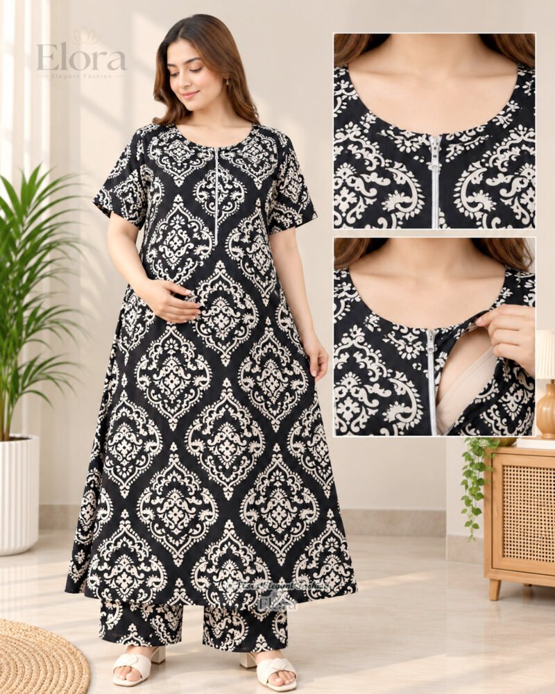 Elora Premium Linen Febric Maxi Set