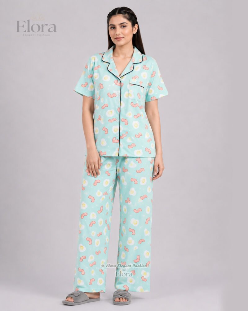 Premium Mint Bacon & Eggs PJ Set - Image 2