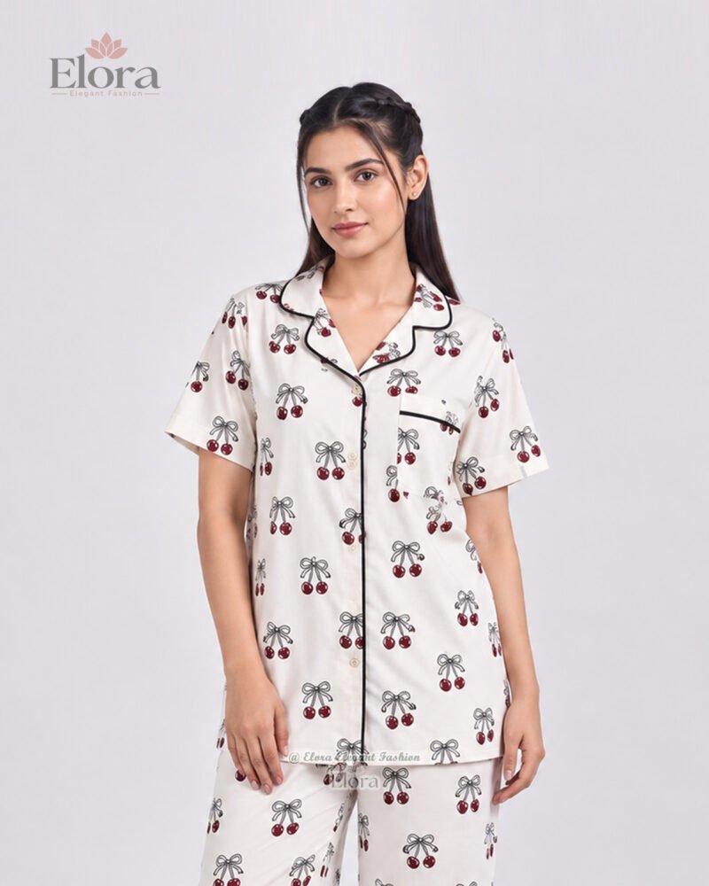 Royal Alabaster Ruby Cherry PJ Set