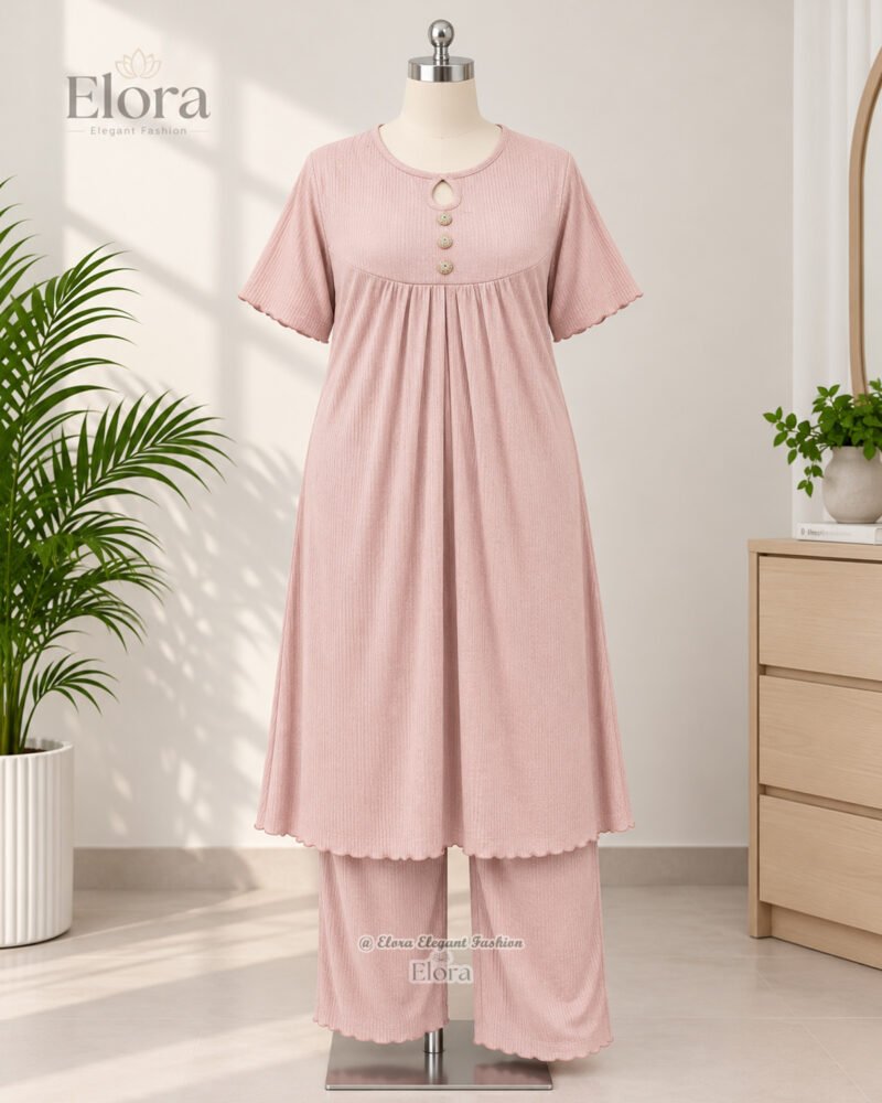 Elora Plus Size Homewear Tunic Set