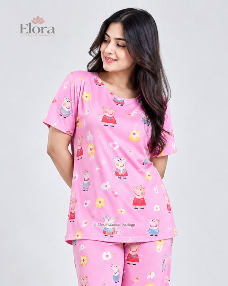 Elora Premium Cute Cartoon Printed Genji Set