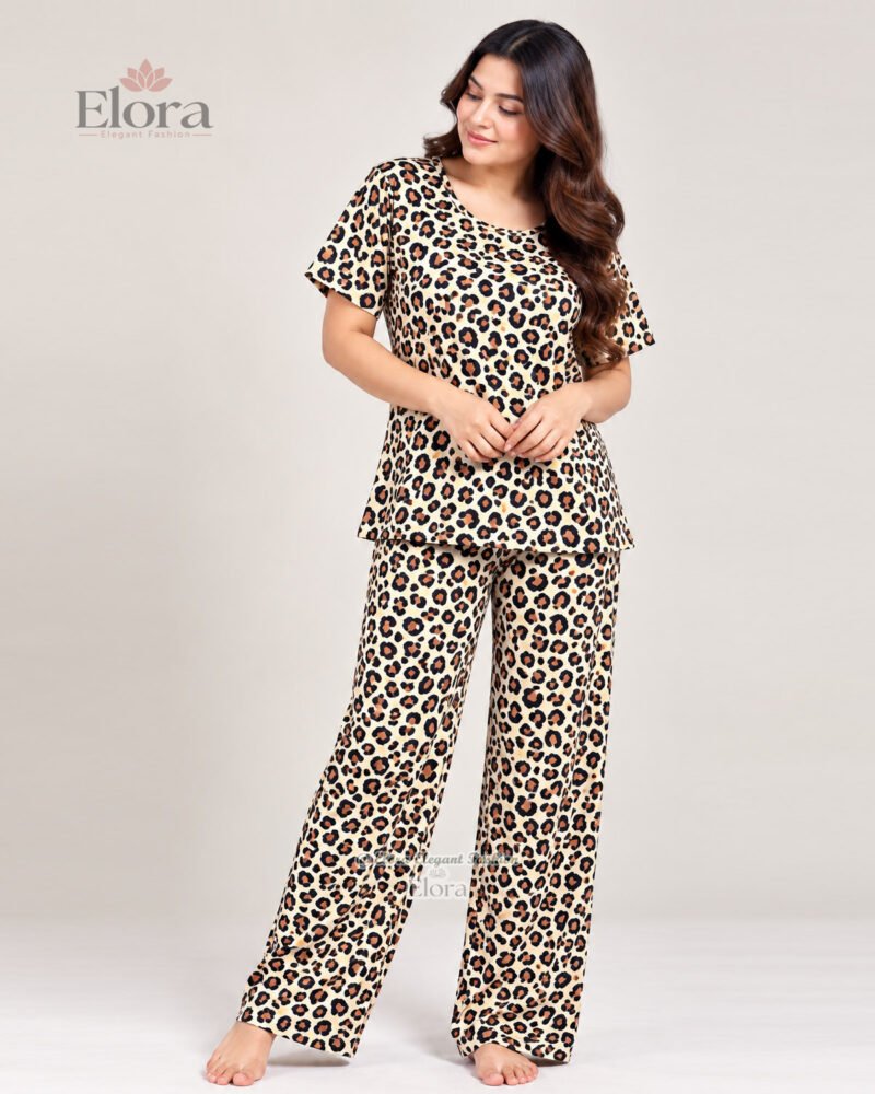 Elora Premium Light Leopard Printed Genji Set - Image 2