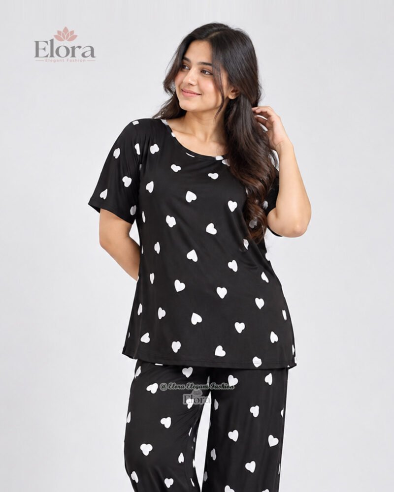 Elora Premium Heart Printed Genji Set