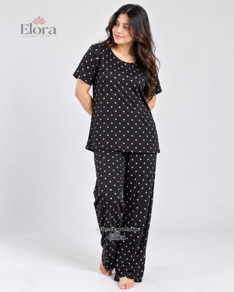 Elora Premium Maiko Fabric Polka Dot Printed Genji Set - Image 2