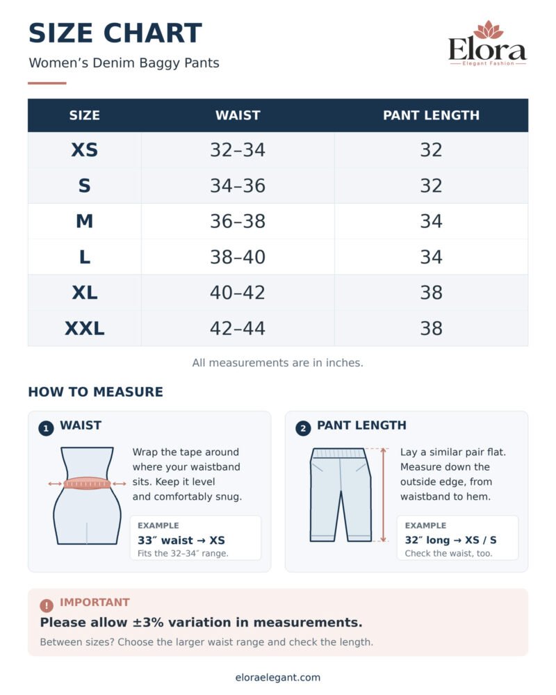 Women’s Denim Jeans Baggy Pants - Image 3