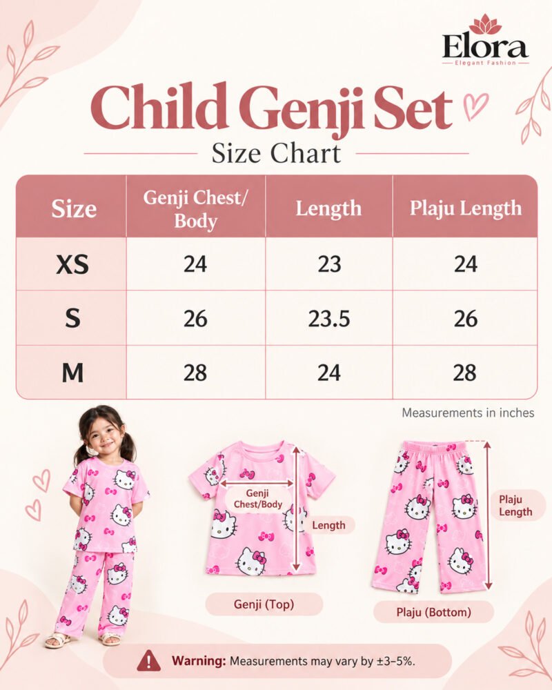 Hello Kitty Outline Premium Micro Fabric Genji Set - Image 2