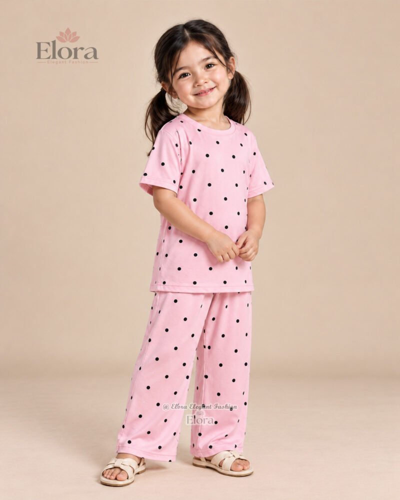 Child Classic Polka Premium Micro Fabric Genji Set