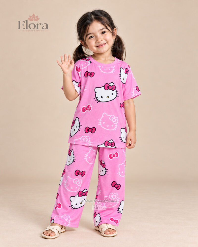 Hello Kitty Outline Premium Micro Fabric Genji Set