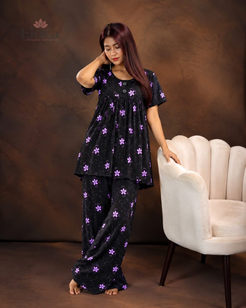 Elora Women’s Plus Size Soft Radiant Floral Tunic Set